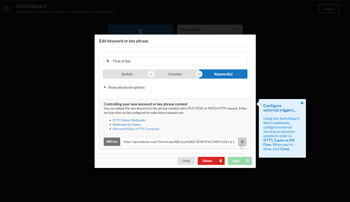 Create Switchur Switchboard item Switchur Switchboard item