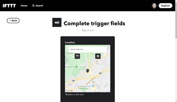 Create IF THIS trigger IFTTT This screenshot